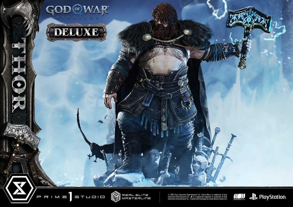God of War: Ragnarök Estatua Real Elite Masterline Series 1/3 Deluxe Version 105 cm