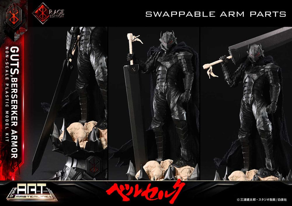 Berserk Maqueta Plastic Model Kit Build Art Masterline Guts Berserker Armor Rage 30 cm
