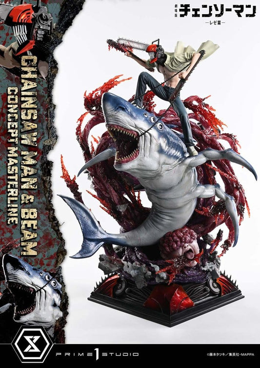 Chainsaw Man Concept Masterline Series Estatua 1/6 Chainsaw Man & Beam 73 cm