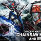Chainsaw Man Concept Masterline Series Estatua 1/6 Chainsaw Man & Beam 73 cm