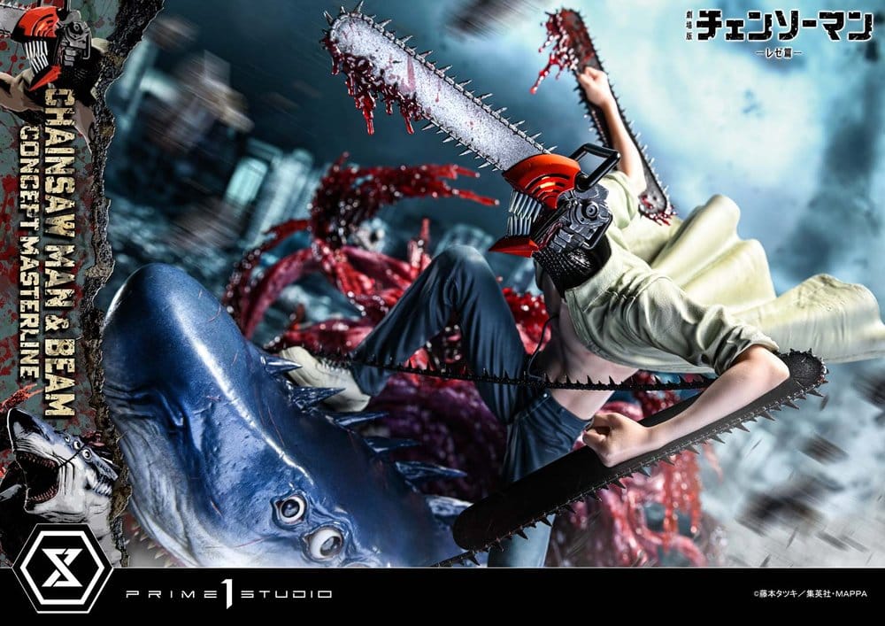 Chainsaw Man Concept Masterline Series Estatua 1/6 Chainsaw Man & Beam 73 cm