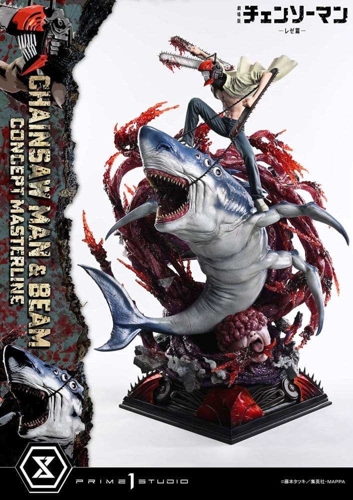 Chainsaw Man Concept Masterline Series Estatua 1/6 Chainsaw Man & Beam 73 cm