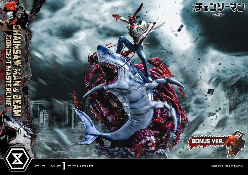 Chainsaw Man Concept Masterline Series Estatua 1/6 Chainsaw Man & Beam Bonus Version 73 cm