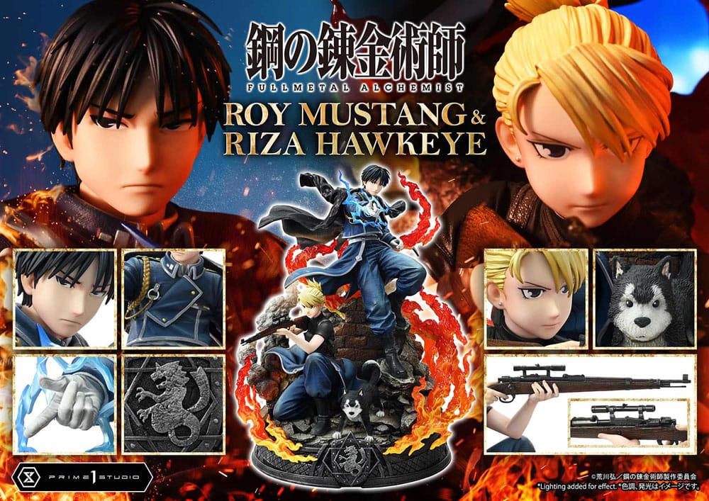 Fullmetal Alchemist Estatua Concept Masterline 1/6 Roy Mustang & Riza Hawkeye Deluxe Version 50 cm