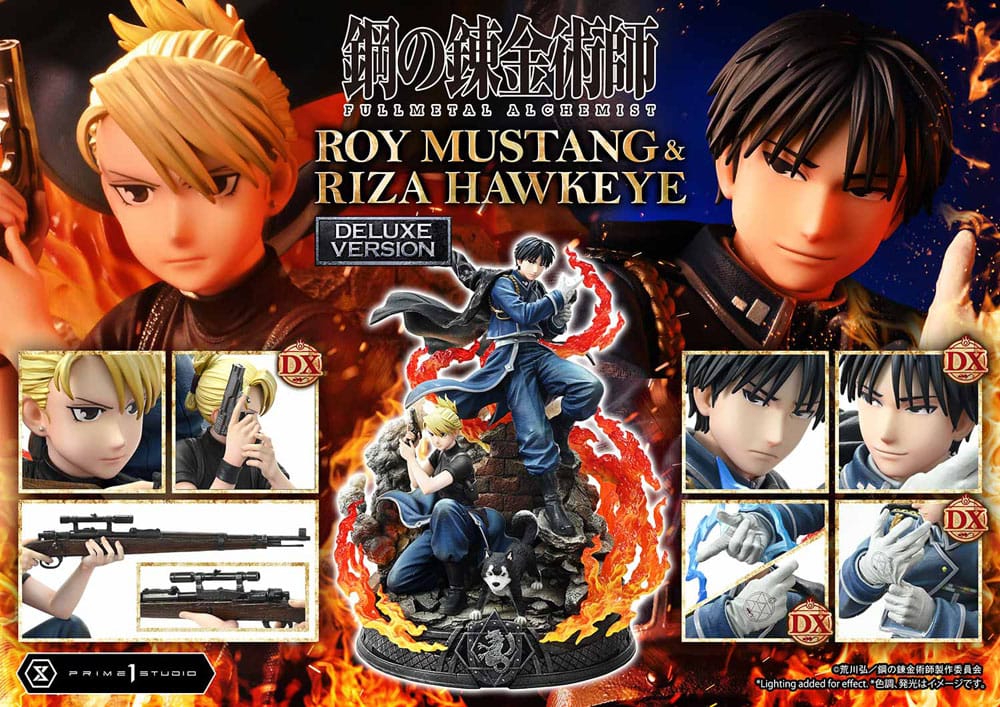 Fullmetal Alchemist Estatua Concept Masterline 1/6 Roy Mustang & Riza Hawkeye Deluxe Bonus Version 50 cm - Z POP Toys