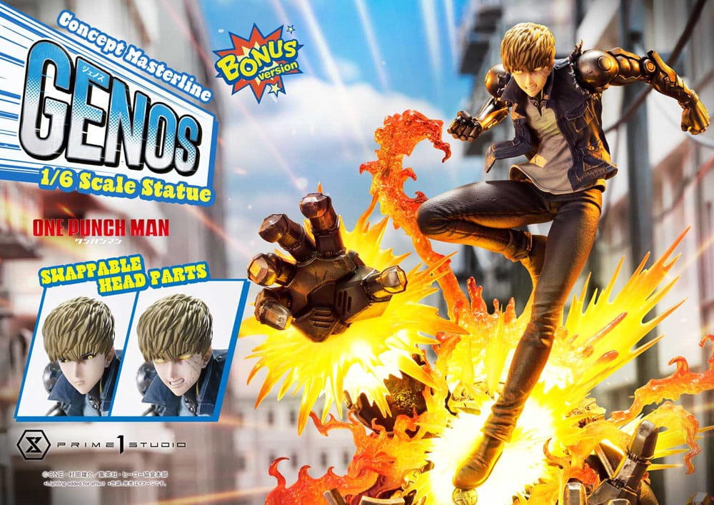 One Punch Man Concept Masterline Series Estatua 1/6 Genos Bonus Ver. 33 cm