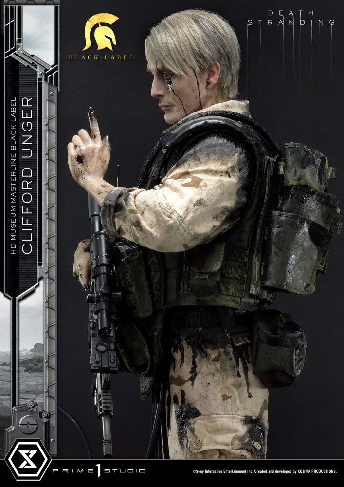 Death Stranding Estatua 1/2 Clifford Unger Black Label 103 cm - Z POP Toys
