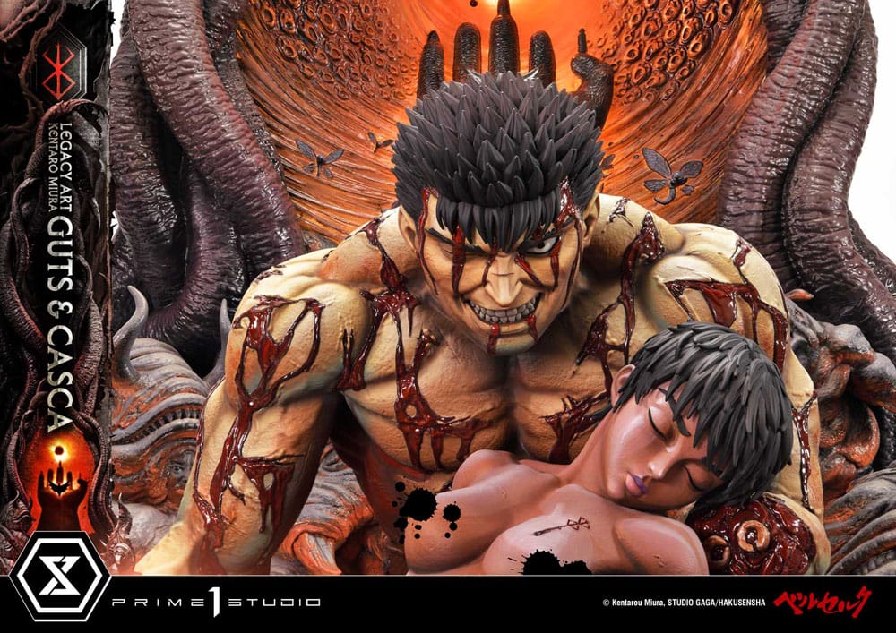 Berserk Estatua Legacy Art Kentaro Miura 1/4 Guts & Casca 72 cm - Z POP Toys