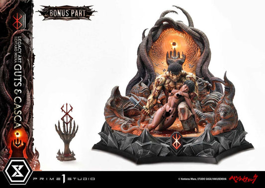 Berserk Estatua Legacy Art Kentaro Miura 1/4 Guts & Casca Bonus Version 72 cm