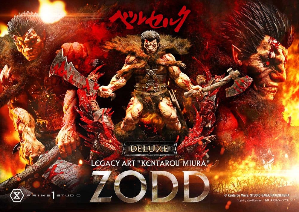 Berserk Legacy Art "Kentarou Miura" Estatua 1/4 Zodd DX Bonus Version 88 cm