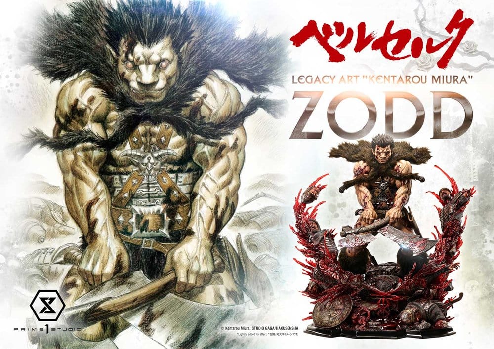 Berserk Legacy Art "Kentarou Miura" Estatua 1/4 Zodd DX Bonus Version 88 cm
