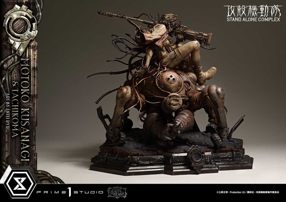 Ghost in the Shell Stand Alone Complex The Legend of Beauty and the Beast Estatua 1/4 Motoko Kusanagi & Tachikoma Art by Entei Ryu 53 cm