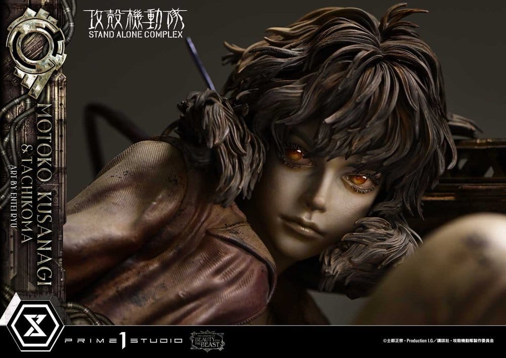 Ghost in the Shell Stand Alone Complex The Legend of Beauty and the Beast Estatua 1/4 Motoko Kusanagi & Tachikoma Art by Entei Ryu 53 cm