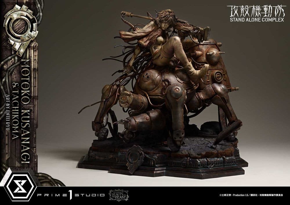 Ghost in the Shell Stand Alone Complex The Legend of Beauty and the Beast Estatua 1/4 Motoko Kusanagi & Tachikoma Art by Entei Ryu Bonus Version 53 cm