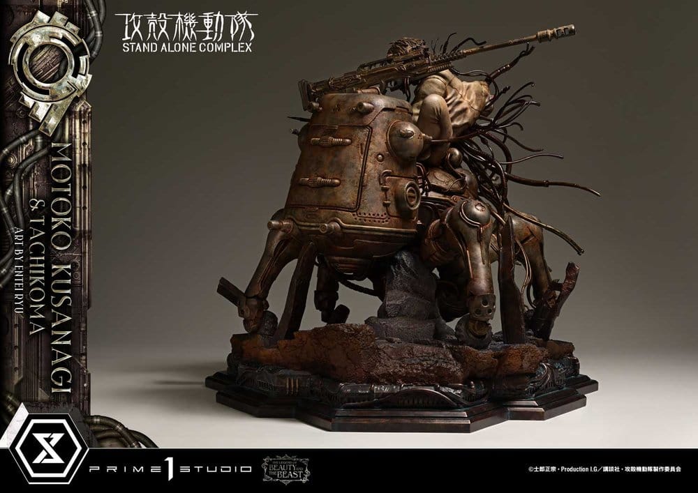 Ghost in the Shell Stand Alone Complex The Legend of Beauty and the Beast Estatua 1/4 Motoko Kusanagi & Tachikoma Art by Entei Ryu Bonus Version 53 cm