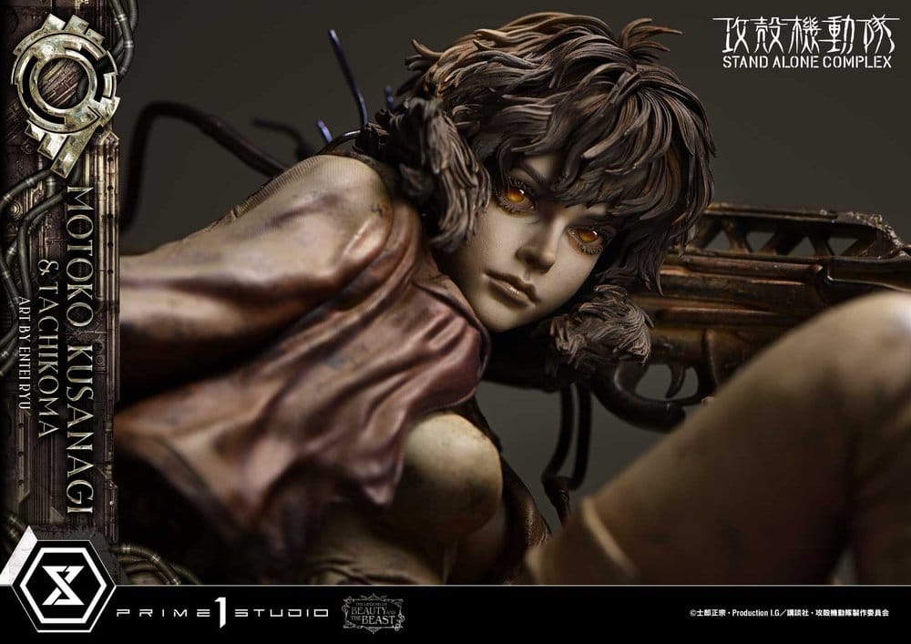 Ghost in the Shell Stand Alone Complex The Legend of Beauty and the Beast Estatua 1/4 Motoko Kusanagi & Tachikoma Art by Entei Ryu Bonus Version 53 cm