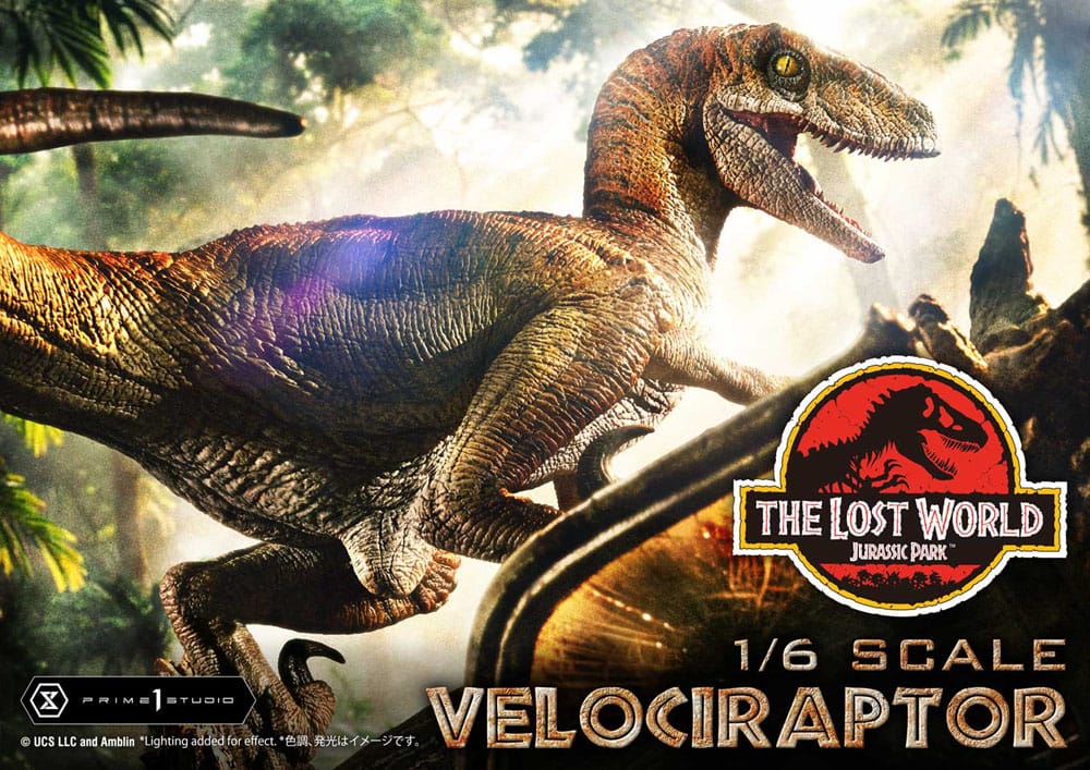 Jurassic Park II Estatua Legacy Museum Collection 1/6 Velociraptor 41 cm