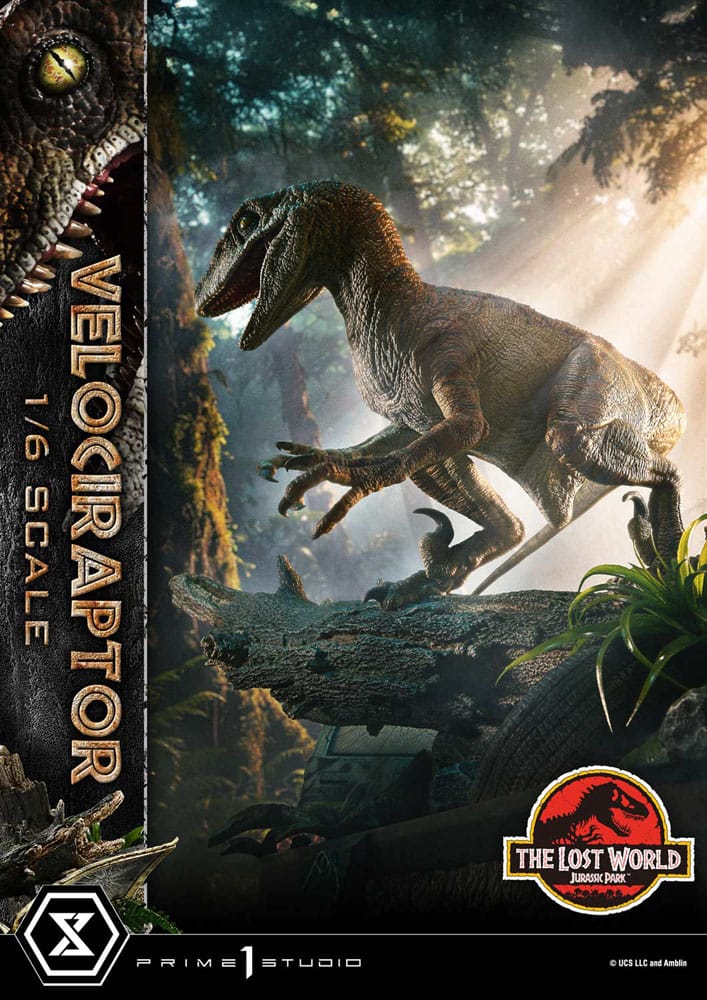 Jurassic Park II Estatua Legacy Museum Collection 1/6 Velociraptor 41 cm