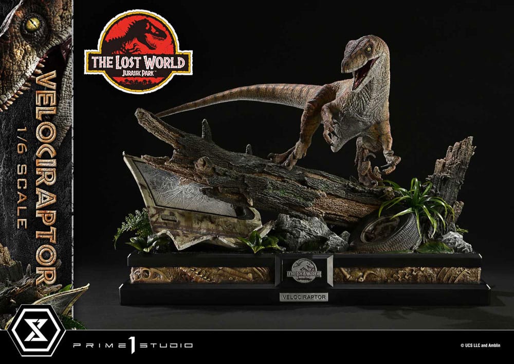 Jurassic Park II Estatua Legacy Museum Collection 1/6 Velociraptor Bonus Version 41 cm - Z POP Toys