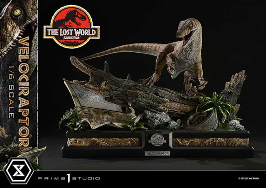 Jurassic Park II Estatua Legacy Museum Collection 1/6 Velociraptor Bonus Version 41 cm