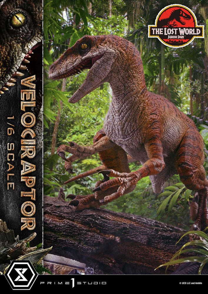 Jurassic Park II Estatua Legacy Museum Collection 1/6 Velociraptor Bonus Version 41 cm - Z POP Toys