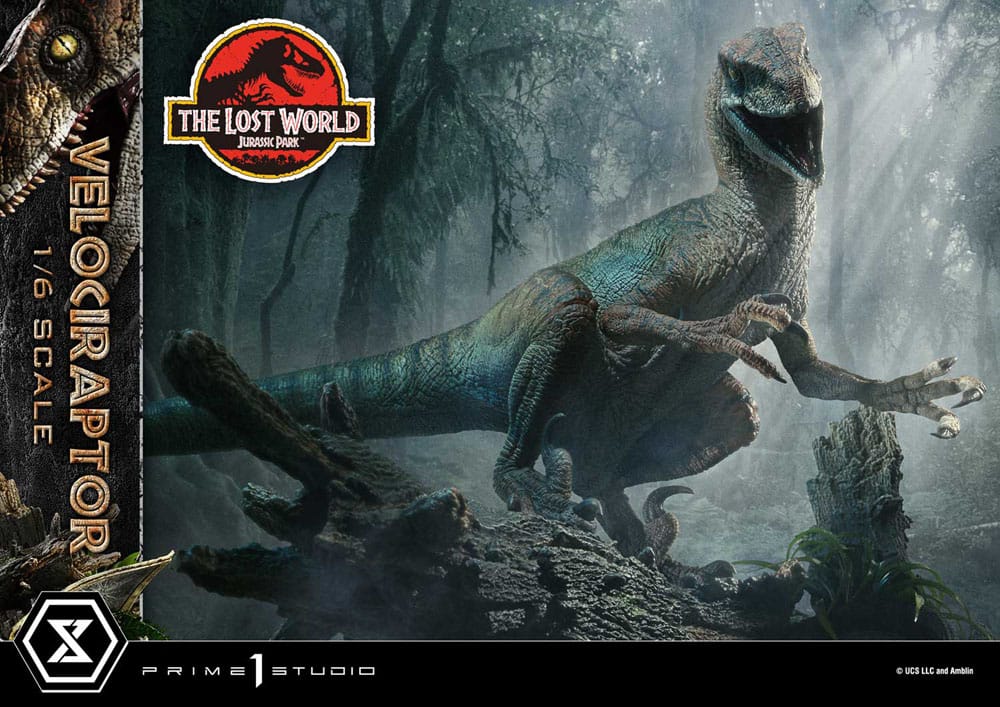 Jurassic Park II Estatua Legacy Museum Collection 1/6 Velociraptor Bonus Version 41 cm - Z POP Toys