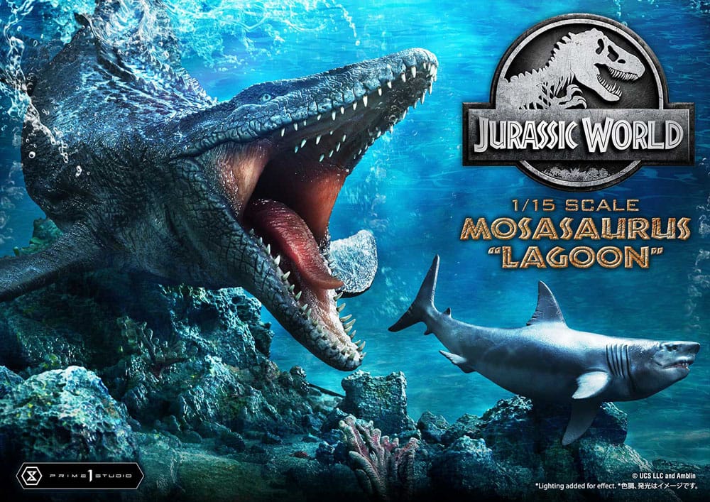 Jurassic World Estatua Legacy Museum Collection 1/15 Mosasaurus "Lagoon" Bonus Version 57 cm