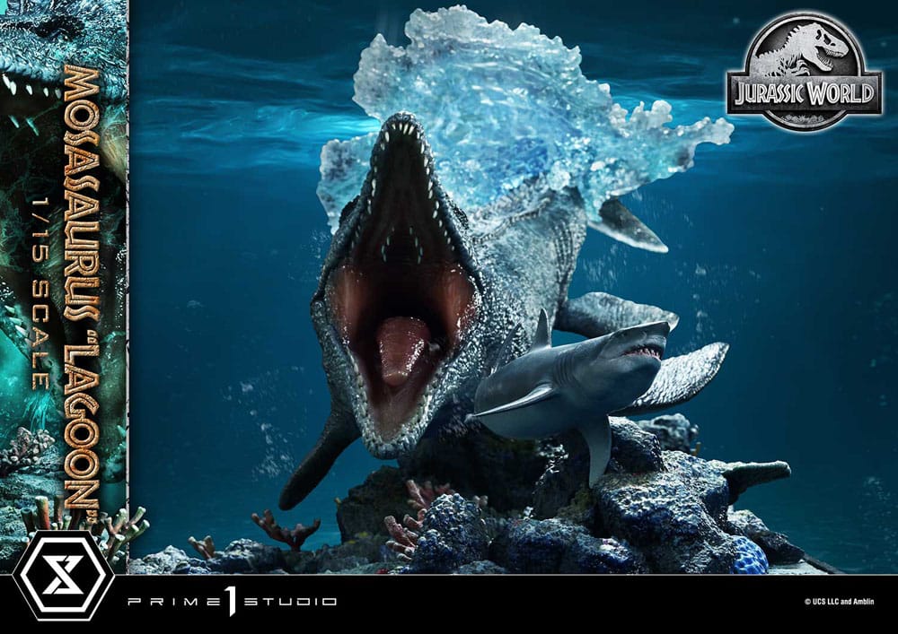 Jurassic World Estatua Legacy Museum Collection 1/15 Mosasaurus "Lagoon" Bonus Version 57 cm