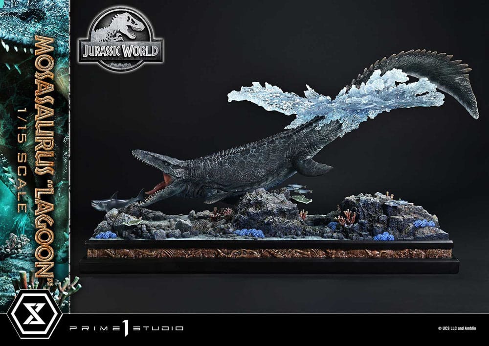 Jurassic World Estatua Legacy Museum Collection 1/15 Mosasaurus "Lagoon" Bonus Version 57 cm