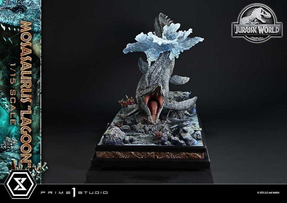 Jurassic World Estatua Legacy Museum Collection 1/15 Mosasaurus "Lagoon" Bonus Version 57 cm