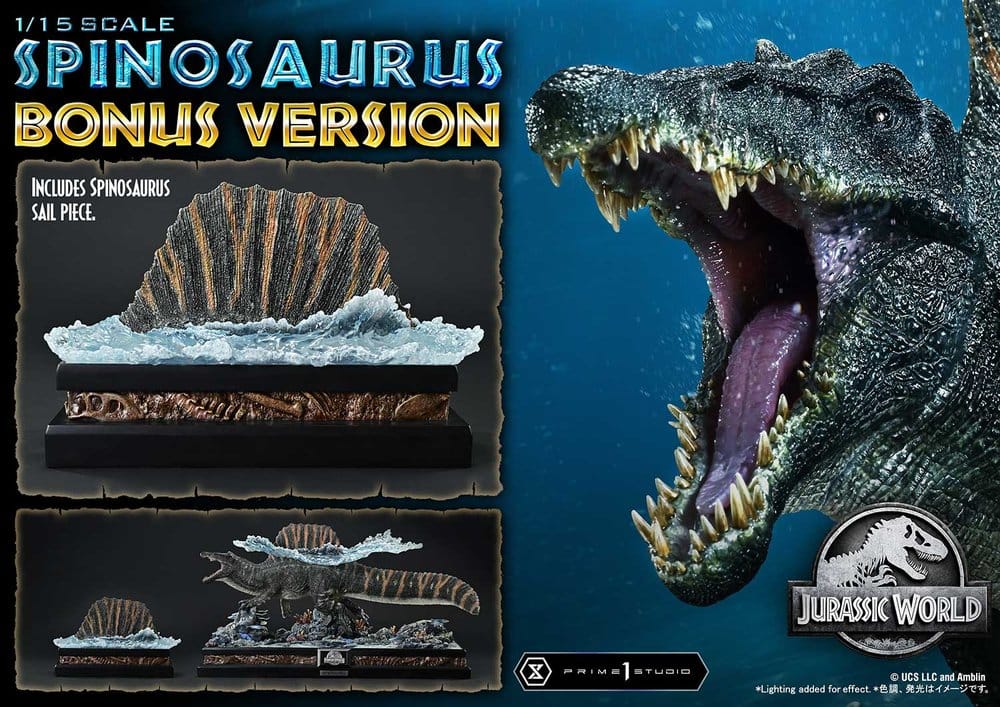 Jurassic World: el renacer (Película) Legacy Museum Collection Estatua 1/15 Spinosaurus Bonus Version 39 cm