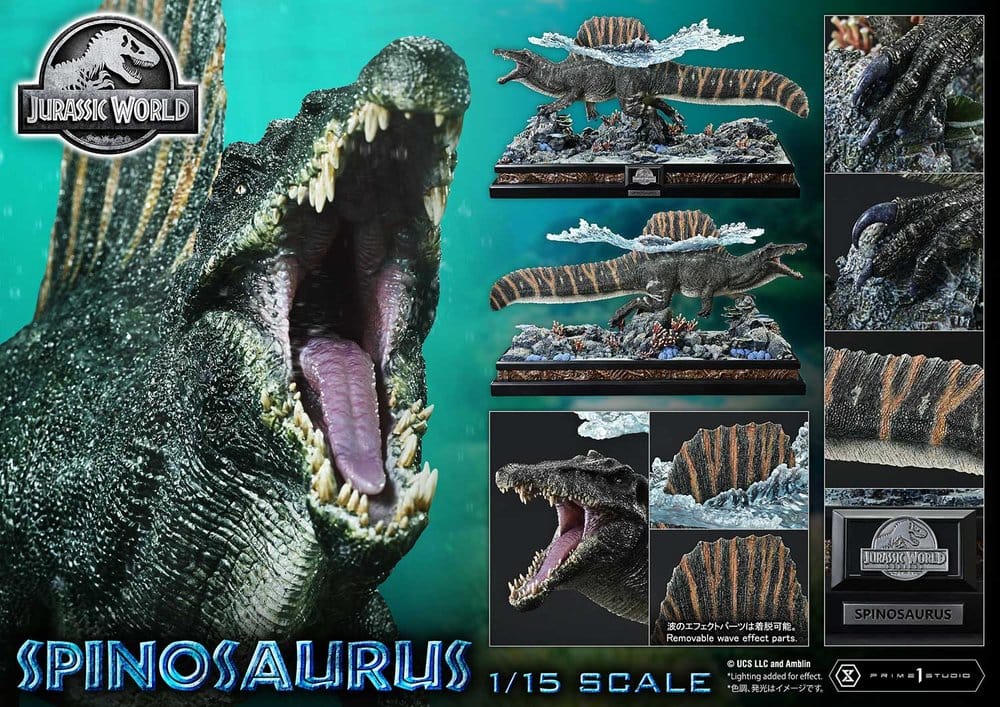 Jurassic World: el renacer (Película) Legacy Museum Collection Estatua 1/15 Spinosaurus Bonus Version 39 cm