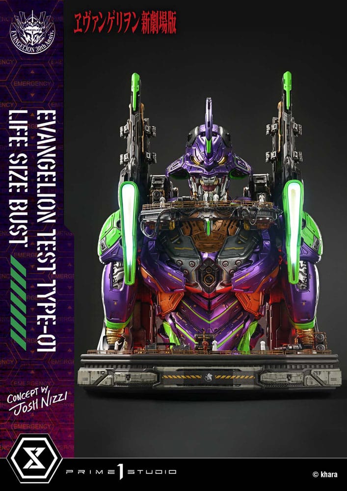 Neon Genesis Evangelion Busto tamaño natural Test Type-01 (Concept by Josh Nizzi) Bonus Ver. 86 cm - Z POP Toys