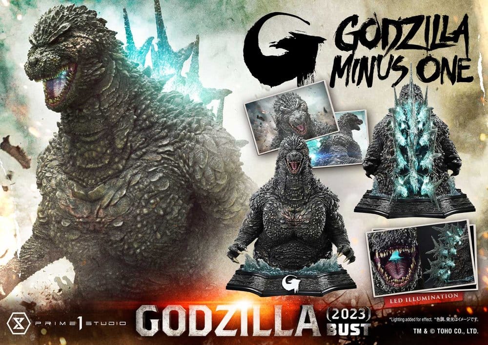 Godzilla Minus One (Film) Busto tamaño natural Godzilla (2023) Bonus Ver. 87 cm