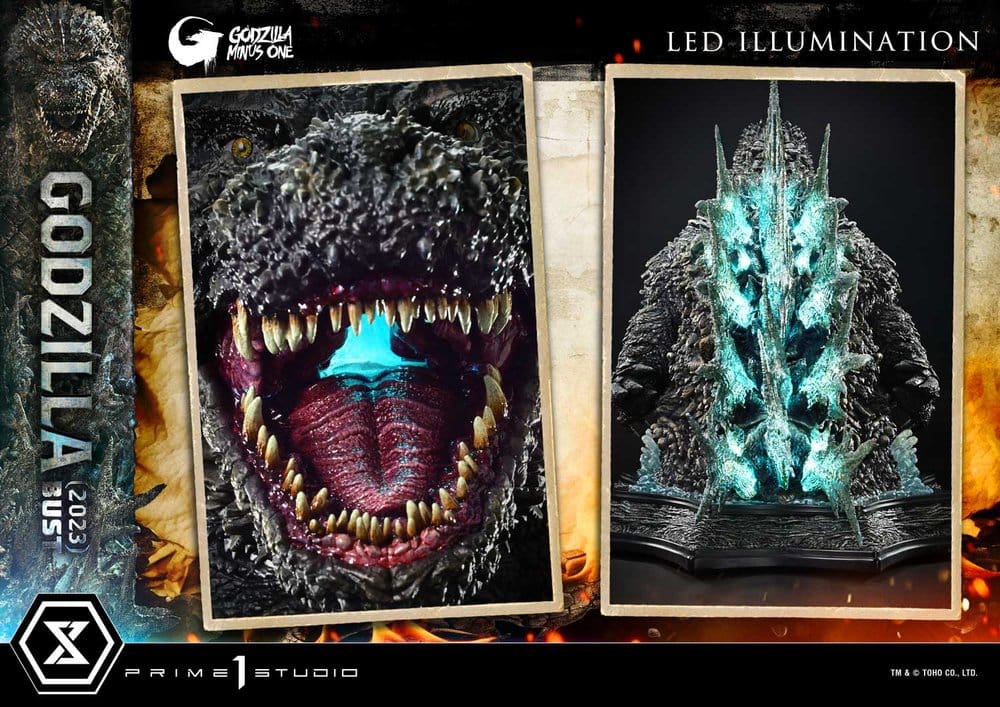 Godzilla Minus One (Film) Busto tamaño natural Godzilla (2023) Bonus Ver. 87 cm