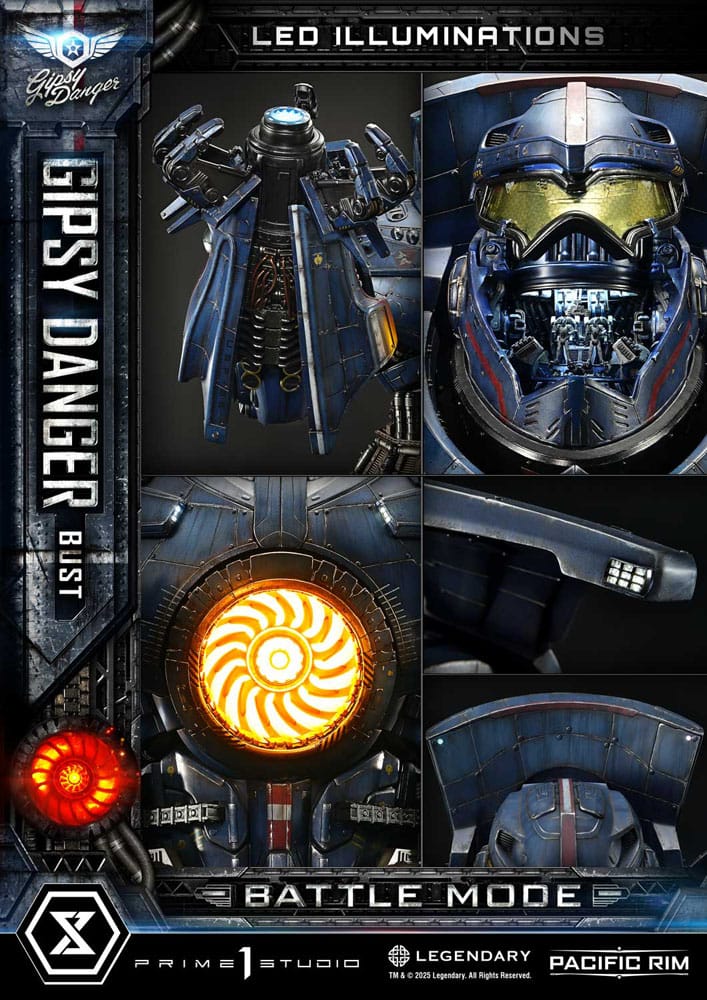 Pacific Rim Busto tamaño natural Gipsy Danger Battle Mode 75 cm - Z POP Toys