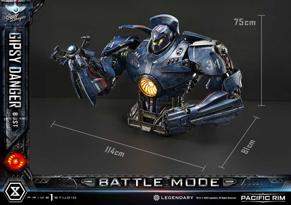 Pacific Rim Busto tamaño natural Gipsy Danger Battle Mode 75 cm - Z POP Toys