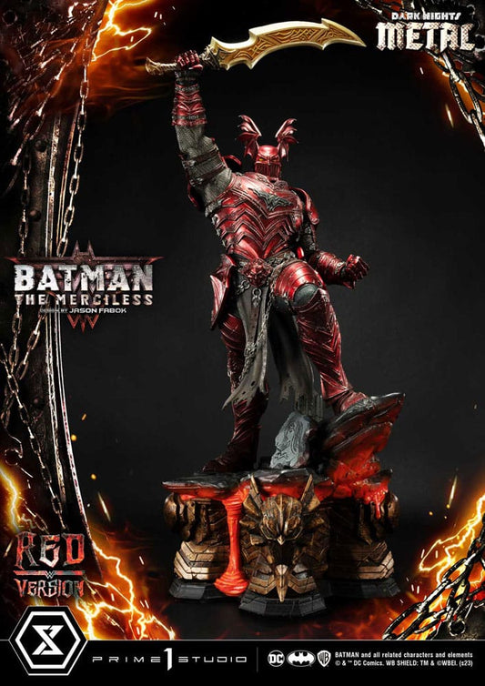 Dark Nights: Death Metal Estatua 1/3 The Mericless Red Version 111 cm - Z POP Toys