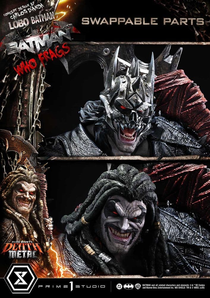 Dark Nights: Death Metal Museum Masterline Estatua 1/3 Lobo Batman: Batman Who Frags 81 cm