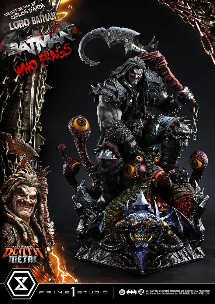 Dark Nights: Death Metal Museum Masterline Estatua 1/3 Lobo Batman: Batman Who Frags 81 cm