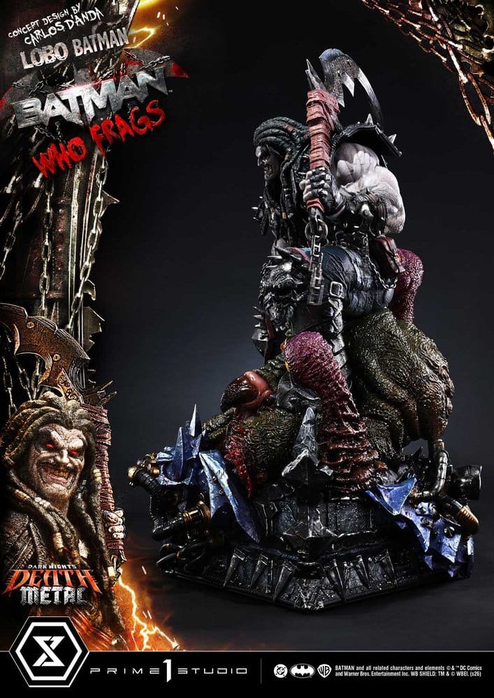 Dark Nights: Death Metal Museum Masterline Estatua 1/3 Lobo Batman: Batman Who Frags 81 cm