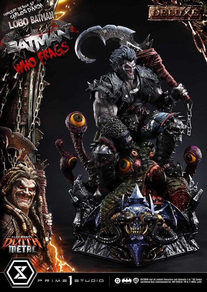 Dark Nights: Death Metal Museum Masterline Estatua 1/3 Lobo Batman: Batman Who Frags Deluxe Version 81 cm