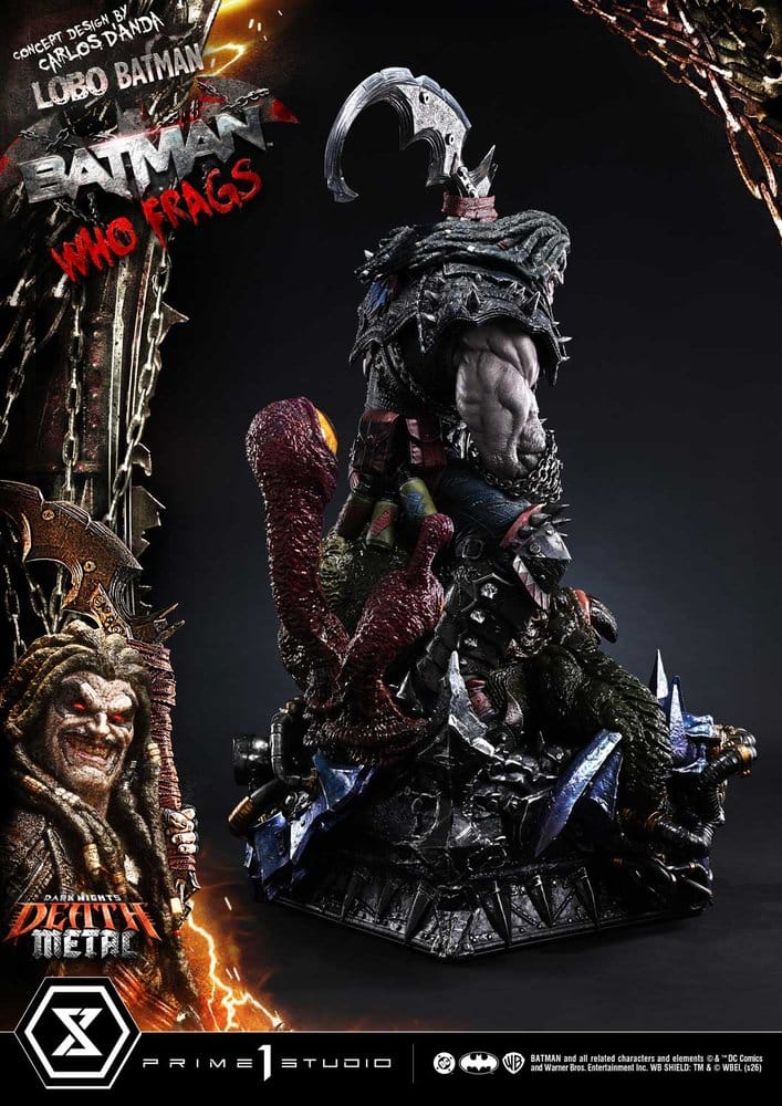Dark Nights: Death Metal Museum Masterline Estatua 1/3 Lobo Batman: Batman Who Frags Deluxe Version 81 cm