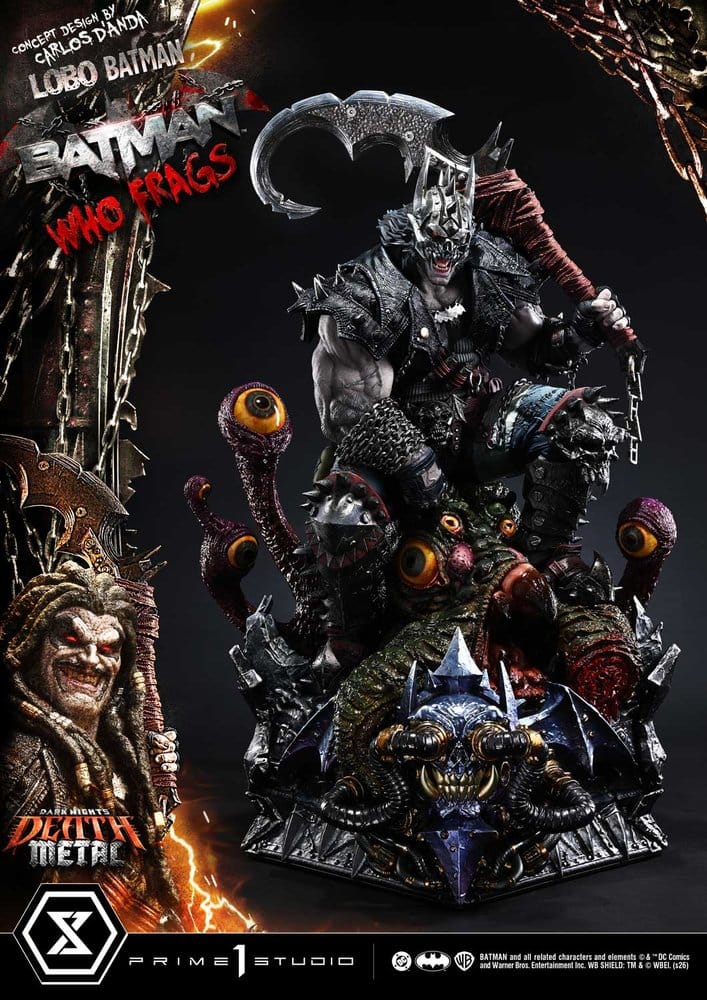 Dark Nights: Death Metal Museum Masterline Estatua 1/3 Lobo Batman: Batman Who Frags Deluxe Bonus Version 81 cm