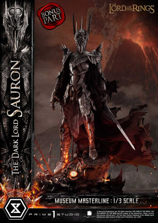 El Señor de los Anillos Estatua Museum Masterline Series 1/3 The Dark Lord Sauron Bonus Version 117 cm