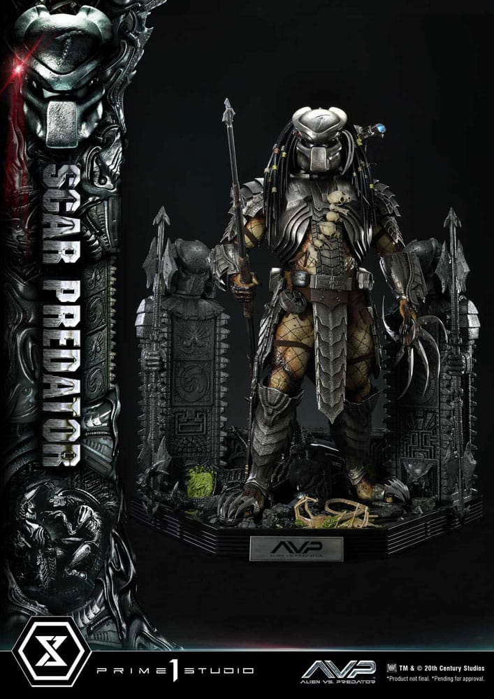 The Alien vs. Predator Estatua Museum Masterline Series 1/3 Scar Predator 93 cm - Z POP Toys
