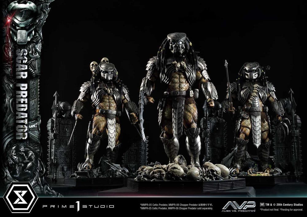 The Alien vs. Predator Estatua Museum Masterline Series 1/3 Scar Predator 93 cm - Z POP Toys