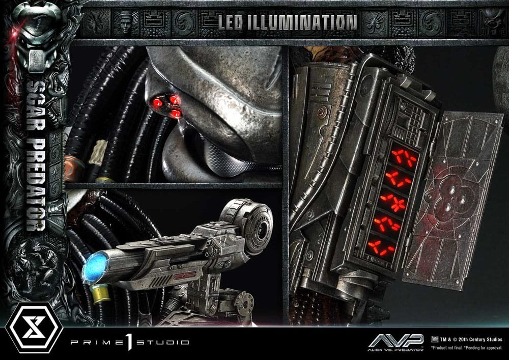 The Alien vs. Predator Estatua Museum Masterline Series 1/3 Scar Predator 93 cm - Z POP Toys