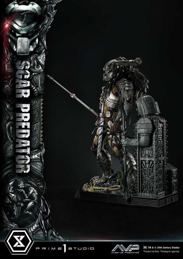 The Alien vs. Predator Estatua Museum Masterline Series 1/3 Scar Predator 93 cm - Z POP Toys