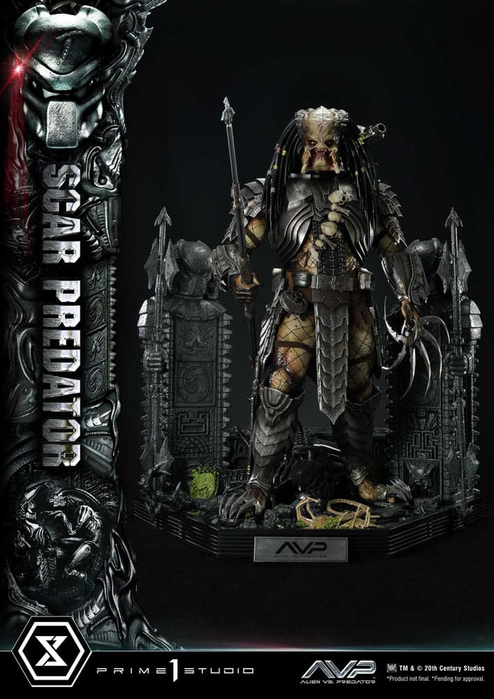 The Alien vs. Predator Estatua Museum Masterline Series 1/3 Scar Predator 93 cm - Z POP Toys